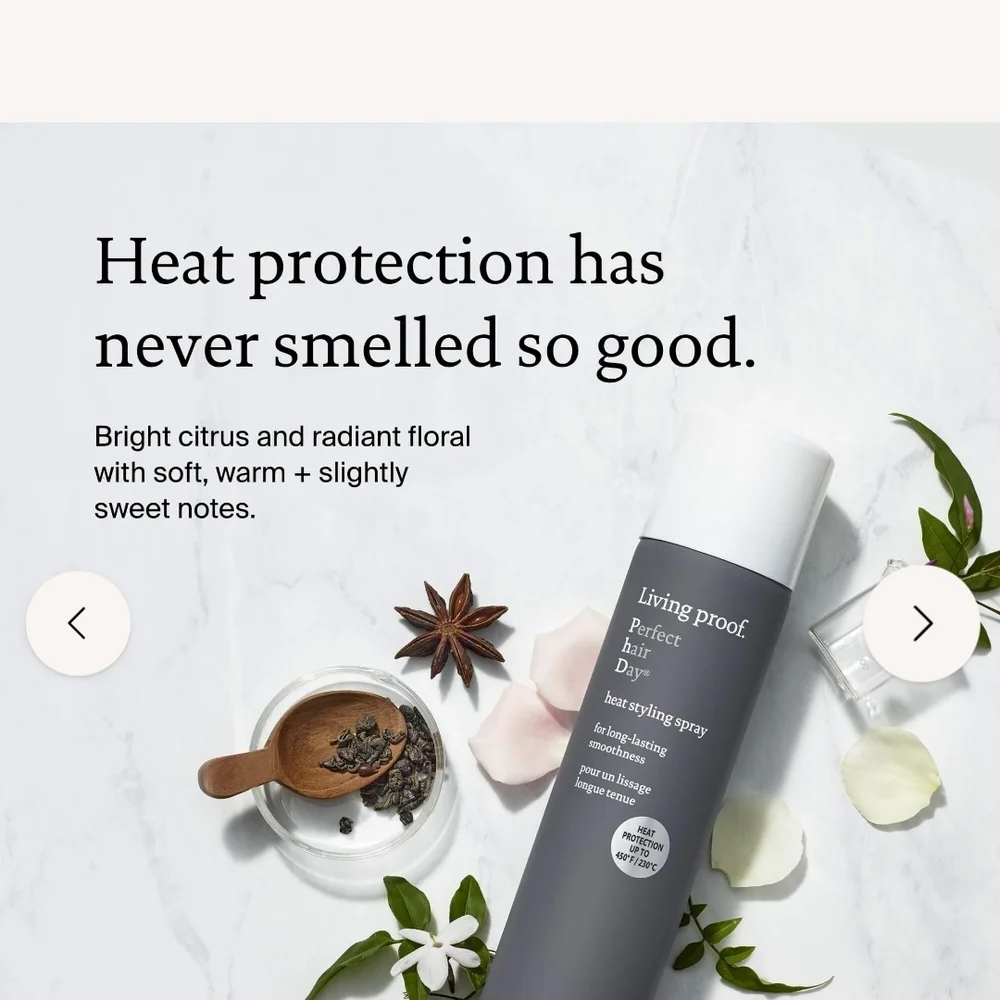 Living Proof Perfect Hair Day Heat Styling Spray - Gray and White - Picture 1 of 4